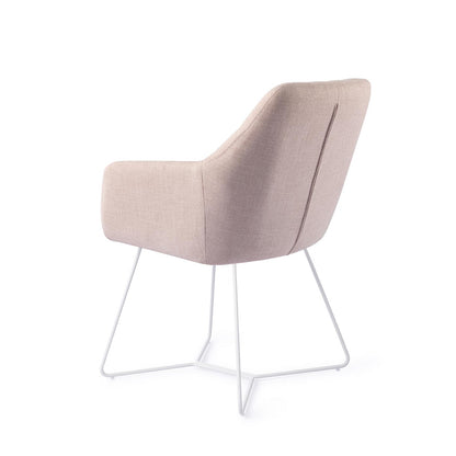 Jesper Home Noto Petal Pink Eetkamerstoel - Beehive White - KwaliteitWonen.nl