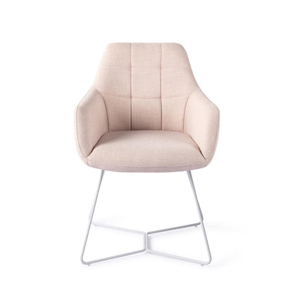 Jesper Home Noto Petal Pink Eetkamerstoel - Beehive White - KwaliteitWonen.nl