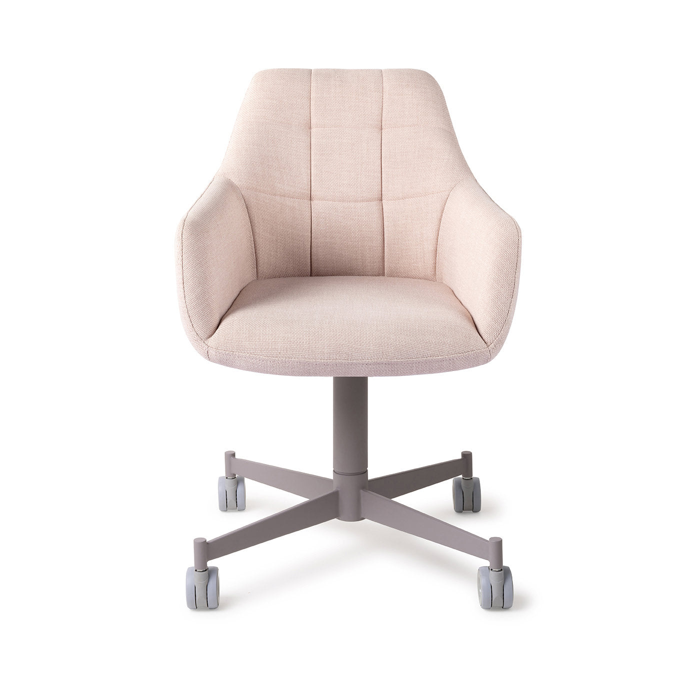 Jesper Home Noto Petal Pink Eetkamerstoel - Caster Grey - KwaliteitWonen.nl