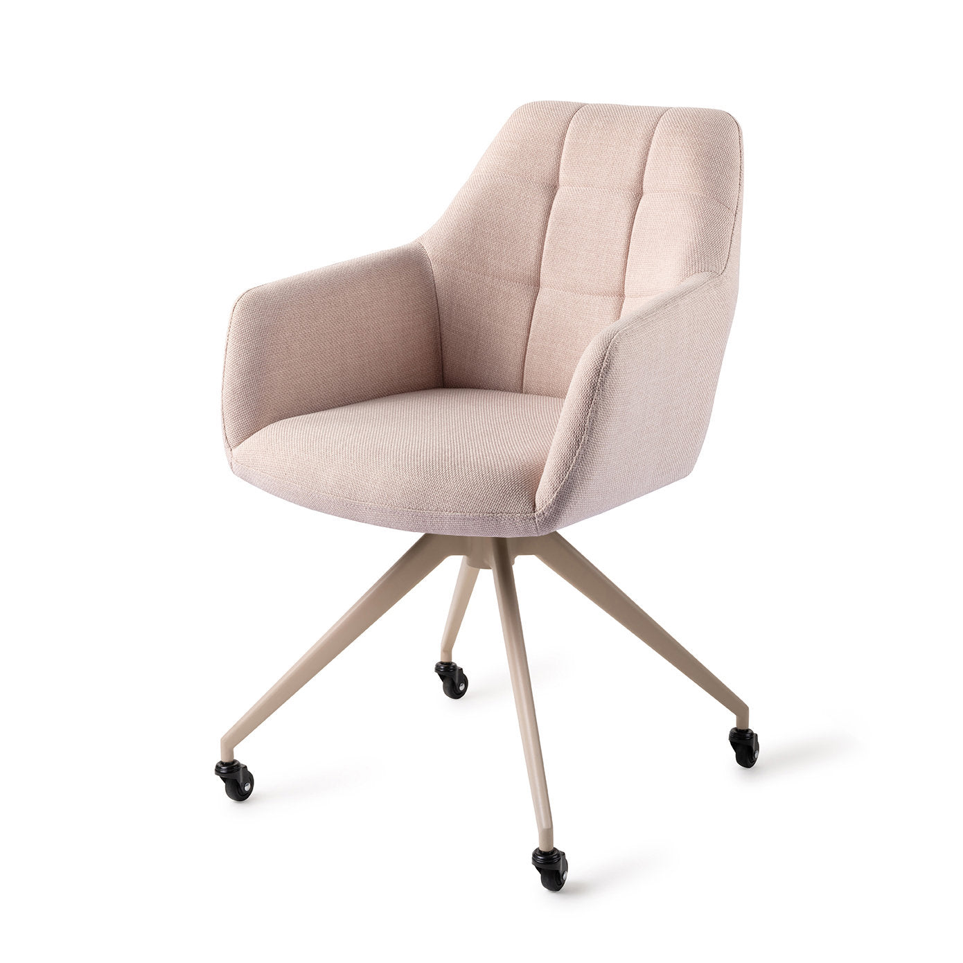 Jesper Home Noto Petal Pink Eetkamerstoel - Glide Beige - KwaliteitWonen.nl