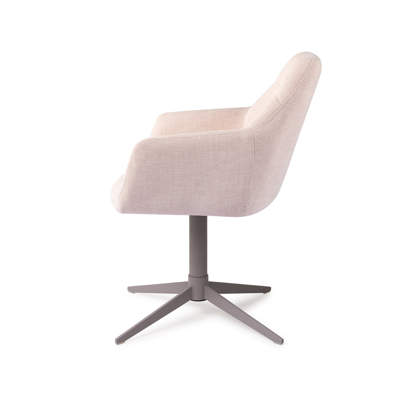 Jesper Home Noto Petal Pink Eetkamerstoel - Quad Grey - KwaliteitWonen.nl