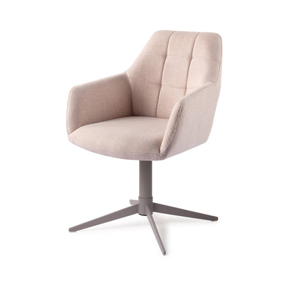Jesper Home Noto Petal Pink Eetkamerstoel - Quad Grey - KwaliteitWonen.nl