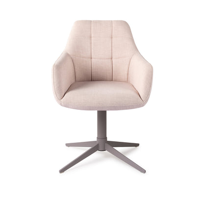 Jesper Home Noto Petal Pink Eetkamerstoel - Quad Grey - KwaliteitWonen.nl