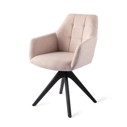 Jesper Home Noto Petal Pink Eetkamerstoel - Revolve Oak Black - KwaliteitWonen.nl
