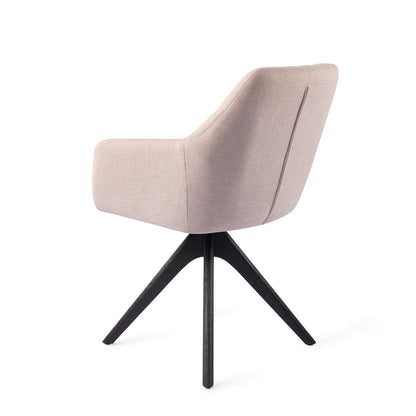 Jesper Home Noto Petal Pink Eetkamerstoel - Revolve Oak Black - KwaliteitWonen.nl