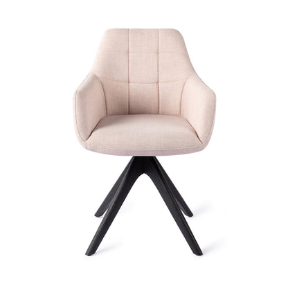 Jesper Home Noto Petal Pink Eetkamerstoel - Revolve Oak Black - KwaliteitWonen.nl