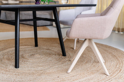 Jesper Home Noto Petal Pink Eetkamerstoel - Revolve Oak Bleach - KwaliteitWonen.nl