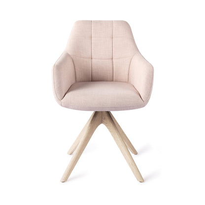 Jesper Home Noto Petal Pink Eetkamerstoel - Revolve Oak Bleach - KwaliteitWonen.nl
