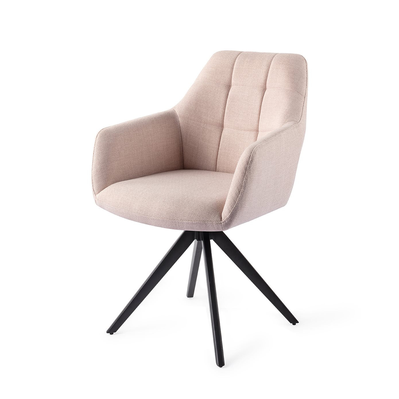 Jesper Home Noto Petal Pink Eetkamerstoel - Turn Black - KwaliteitWonen.nl