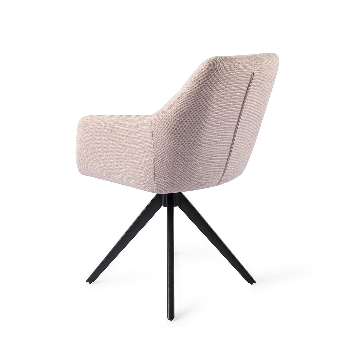 Jesper Home Noto Petal Pink Eetkamerstoel - Turn Black - KwaliteitWonen.nl