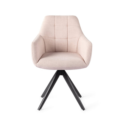 Jesper Home Noto Petal Pink Eetkamerstoel - Turn Black - KwaliteitWonen.nl