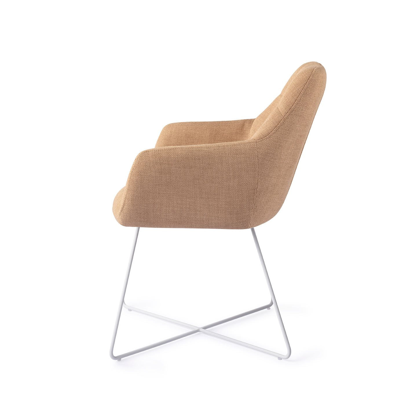 Jesper Home Noto Toasted Toffee Eetkamerstoel - Cross White - KwaliteitWonen.nl