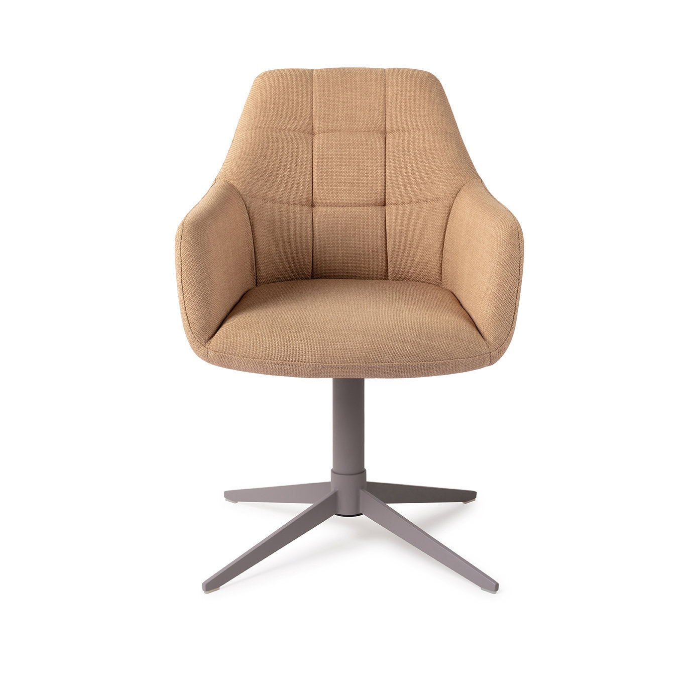 Jesper Home Noto Toasted Toffee Eetkamerstoel - Quad Grey - KwaliteitWonen.nl