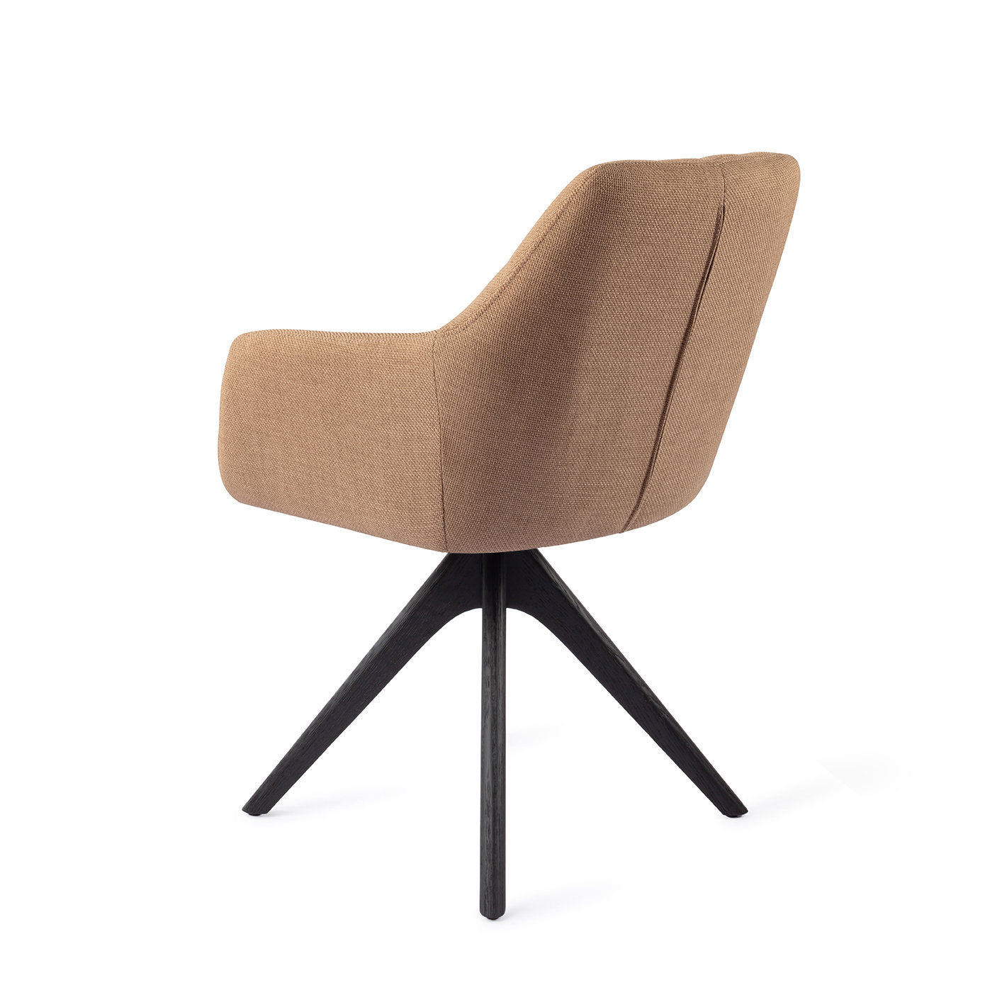 Jesper Home Noto Toasted Toffee Eetkamerstoel - Revolve Oak Black - KwaliteitWonen.nl