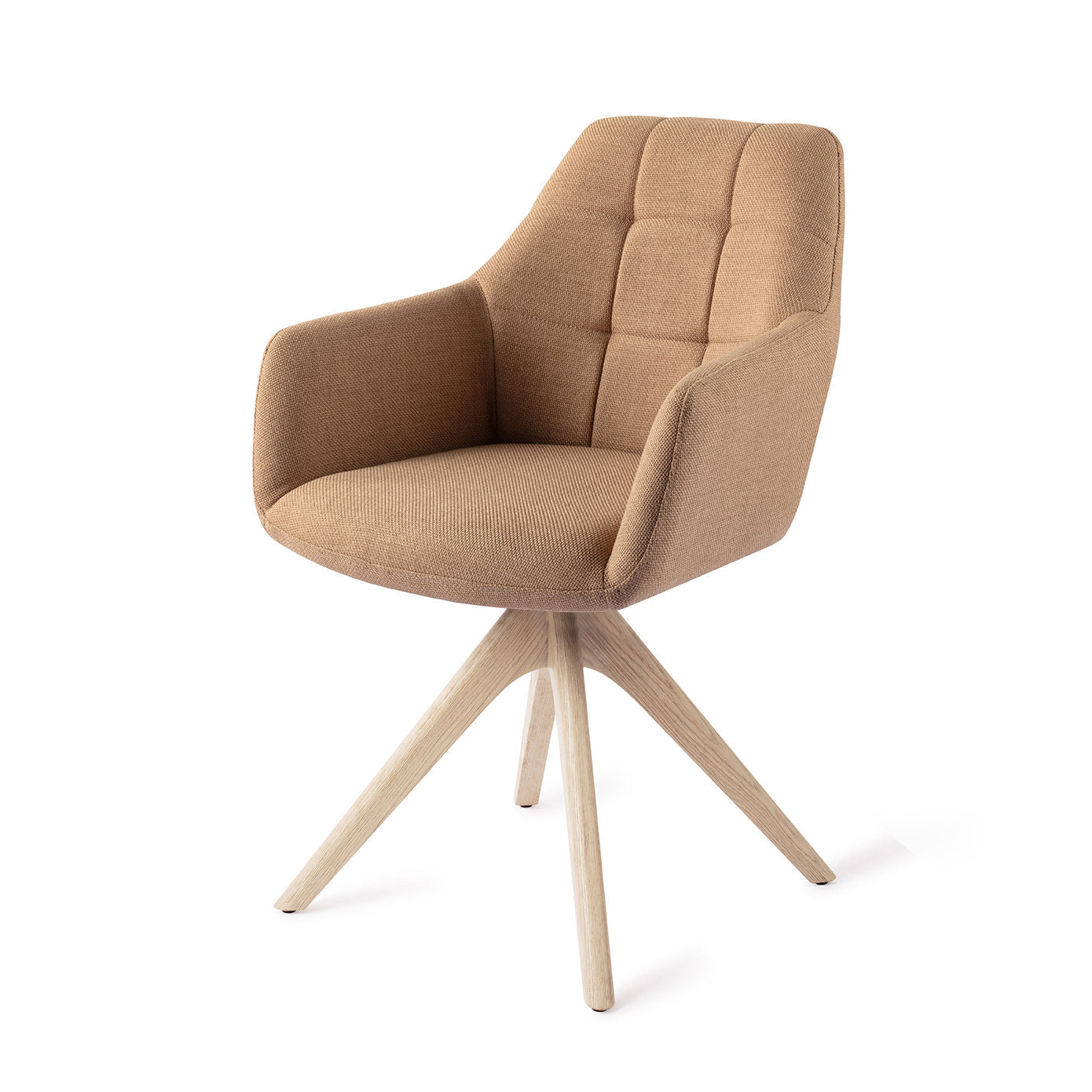 Jesper Home Noto Toasted Toffee Eetkamerstoel - Revolve Oak Bleach - KwaliteitWonen.nl