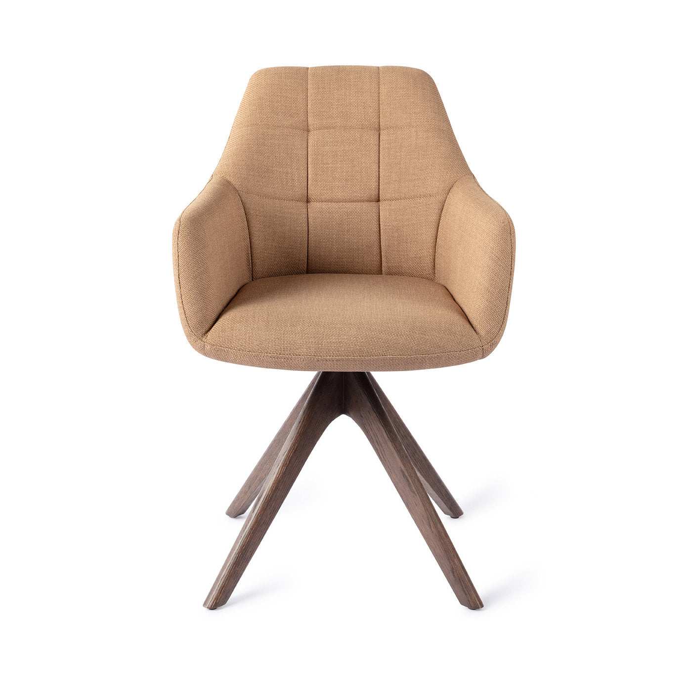 Jesper Home Noto Toasted Toffee Eetkamerstoel - Revolve Oak Walnut - KwaliteitWonen.nl
