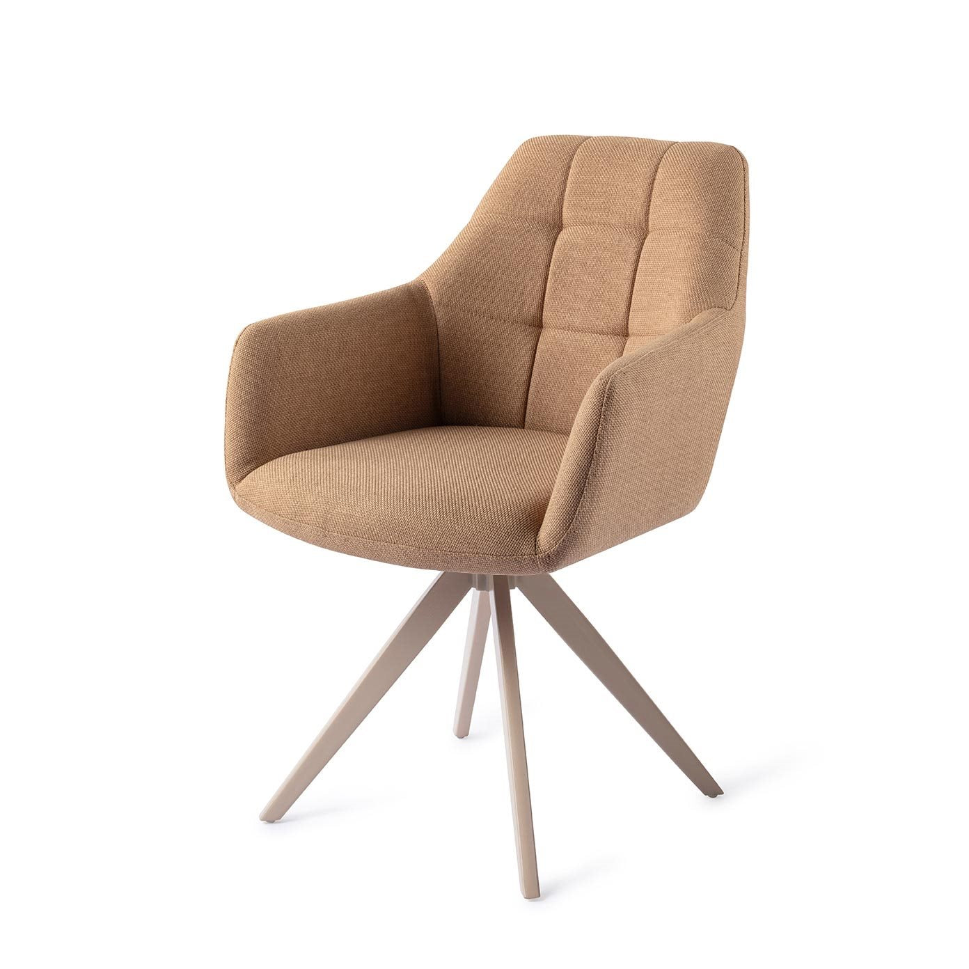 Jesper Home Noto Toasted Toffee Eetkamerstoel - Turn Beige - KwaliteitWonen.nl