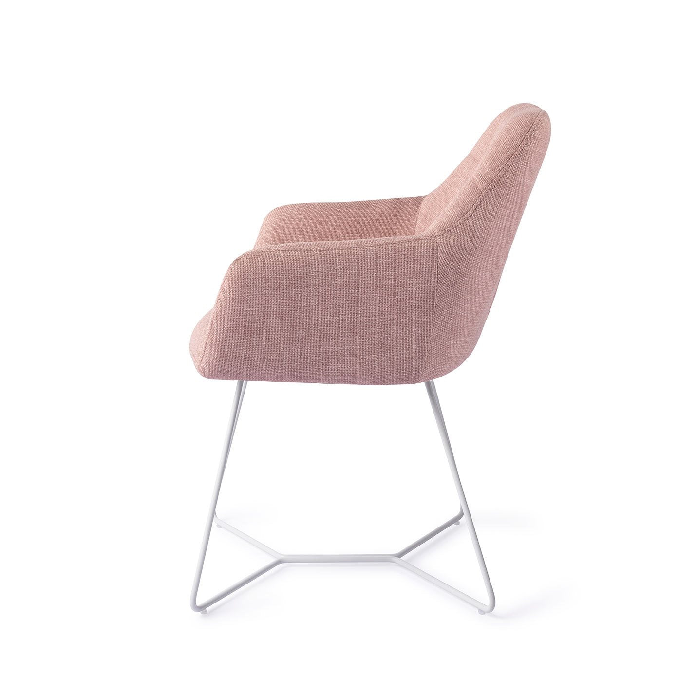 Jesper Home Noto VIntage Rose Eetkamerstoel - Beehive White - KwaliteitWonen.nl