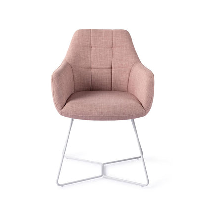Jesper Home Noto VIntage Rose Eetkamerstoel - Beehive White - KwaliteitWonen.nl