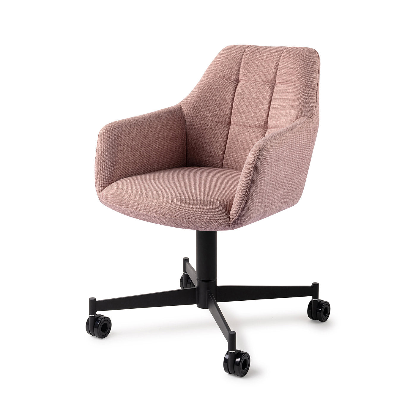Jesper Home Noto VIntage Rose Eetkamerstoel - Caster Black - KwaliteitWonen.nl
