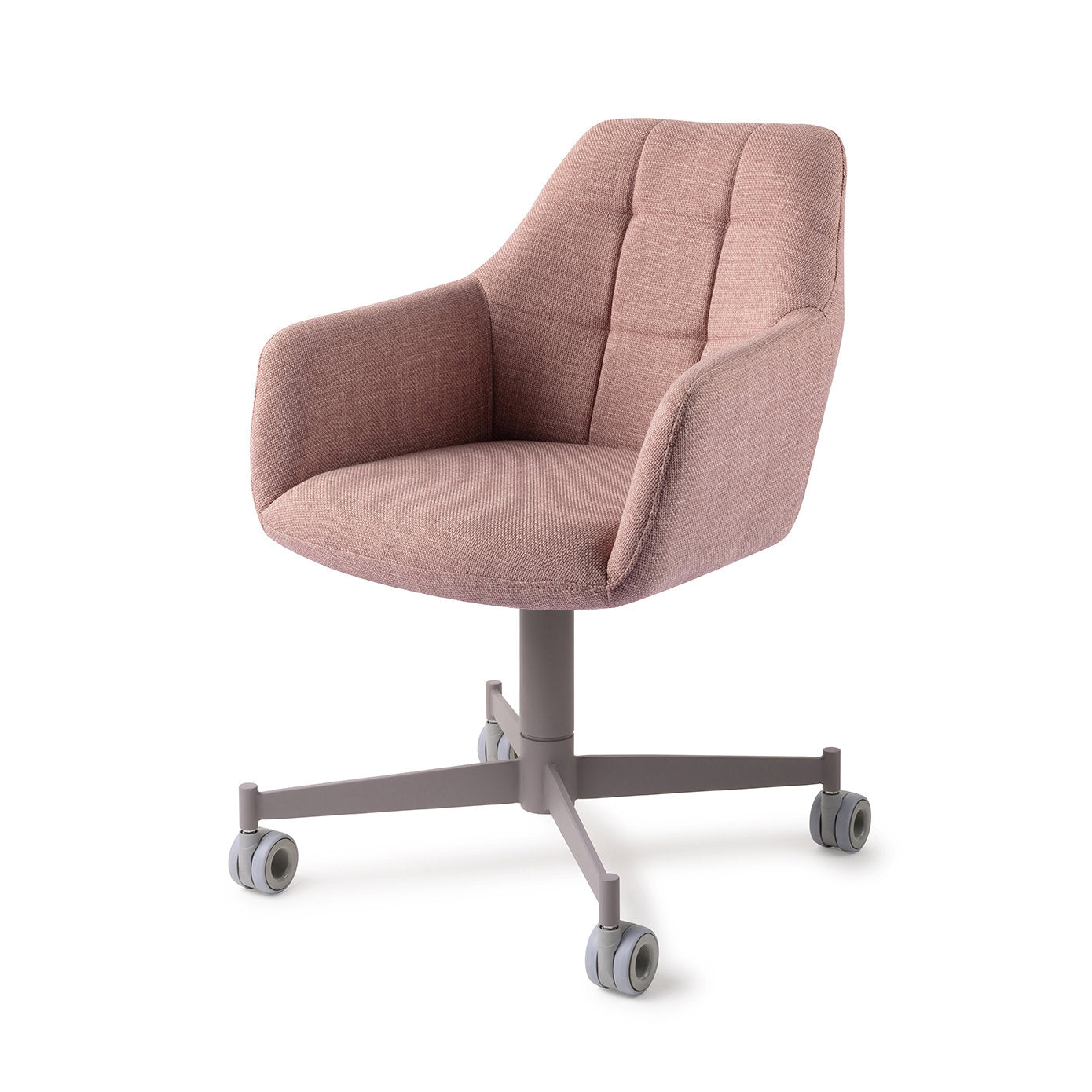 Jesper Home Noto VIntage Rose Eetkamerstoel - Caster Grey - KwaliteitWonen.nl