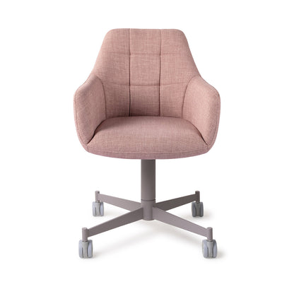 Jesper Home Noto VIntage Rose Eetkamerstoel - Caster Grey - KwaliteitWonen.nl