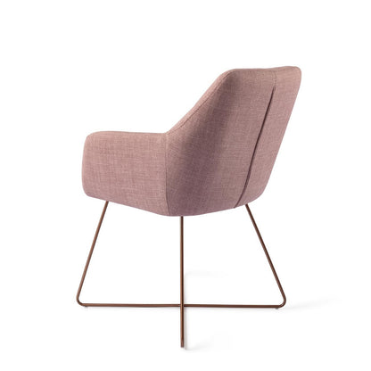 Jesper Home Noto VIntage Rose Eetkamerstoel - Cross Rose - KwaliteitWonen.nl