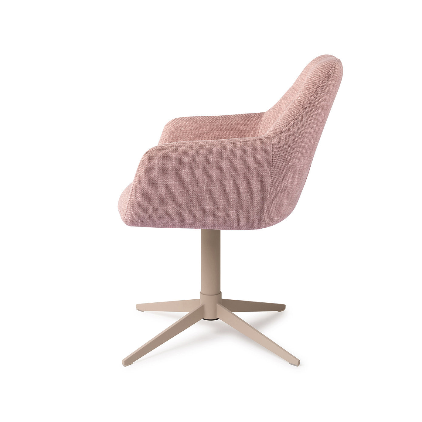 Jesper Home Noto VIntage Rose Eetkamerstoel - Quad Beige - KwaliteitWonen.nl