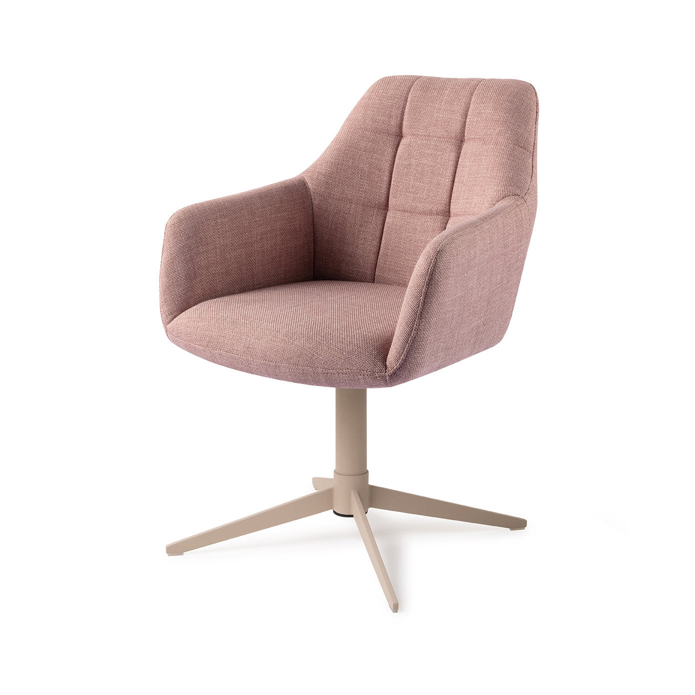 Jesper Home Noto VIntage Rose Eetkamerstoel - Quad Beige - KwaliteitWonen.nl