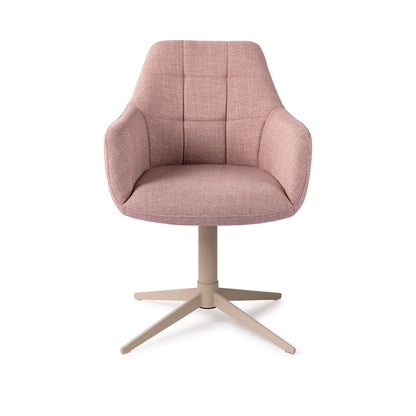 Jesper Home Noto VIntage Rose Eetkamerstoel - Quad Beige - KwaliteitWonen.nl