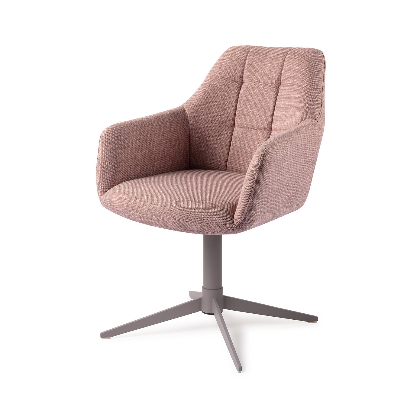 Jesper Home Noto VIntage Rose Eetkamerstoel - Quad Grey - KwaliteitWonen.nl