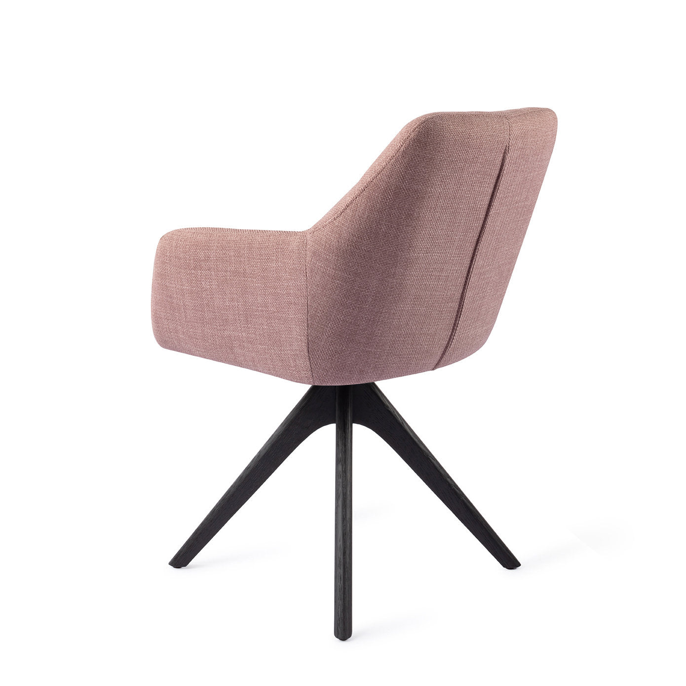 Jesper Home Noto VIntage Rose Eetkamerstoel - Revolve Oak Black - KwaliteitWonen.nl