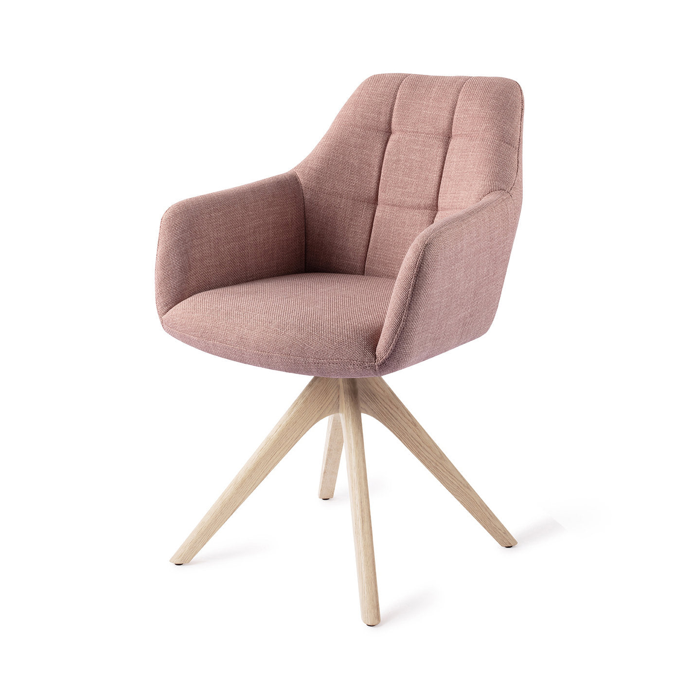 Jesper Home Noto VIntage Rose Eetkamerstoel - Revolve Oak Bleach - KwaliteitWonen.nl