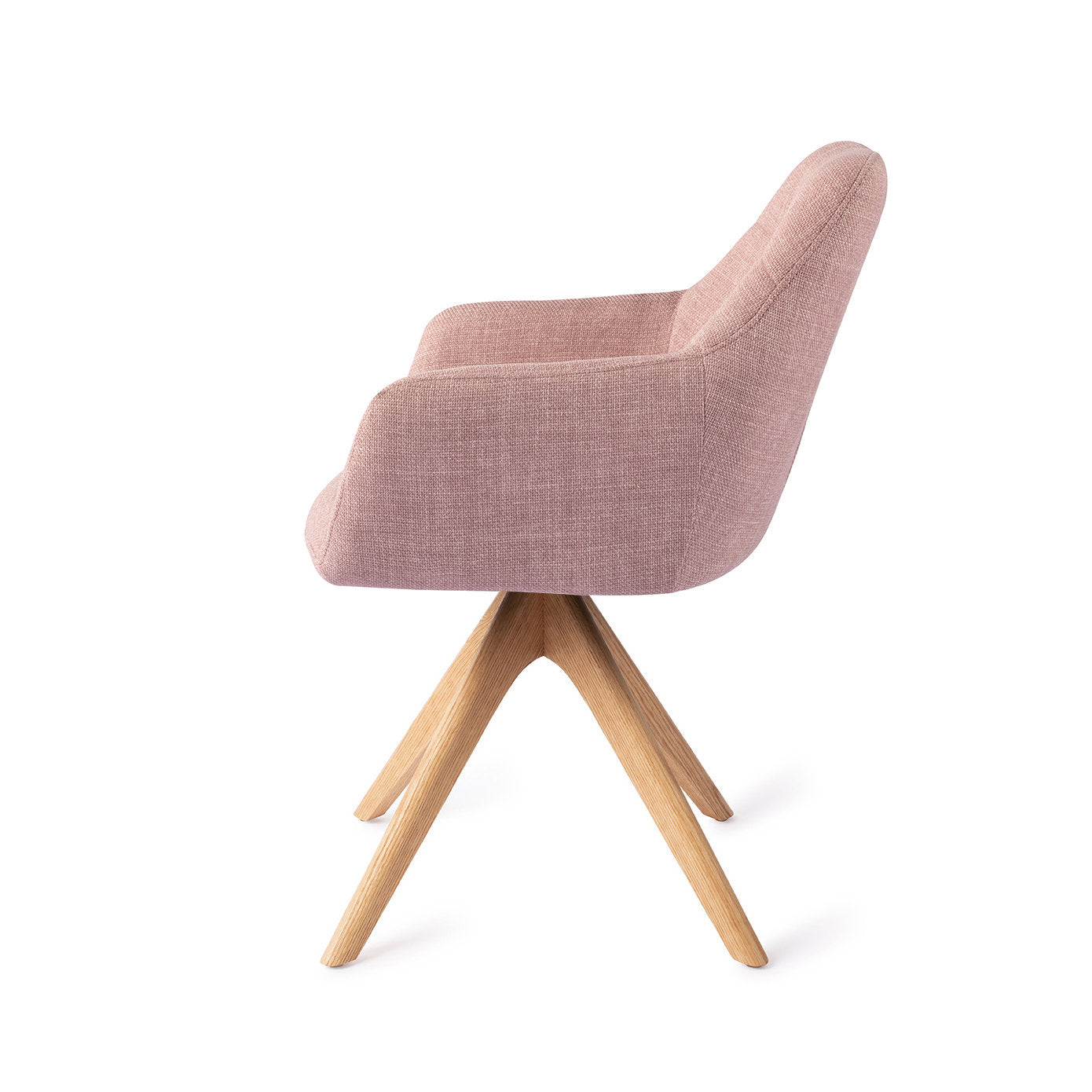 Jesper Home Noto VIntage Rose Eetkamerstoel - Revolve Oak Natural - KwaliteitWonen.nl