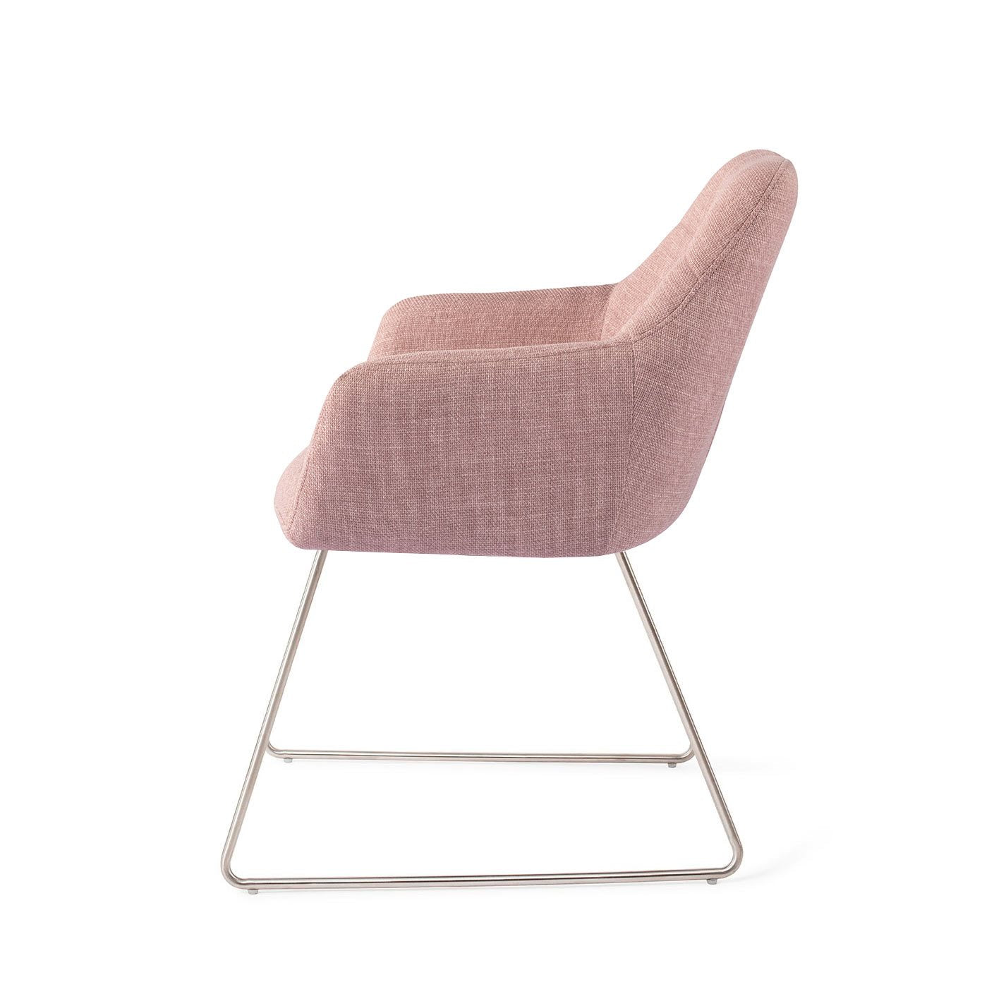 Jesper Home Noto VIntage Rose Eetkamerstoel - Slide Steel - KwaliteitWonen.nl