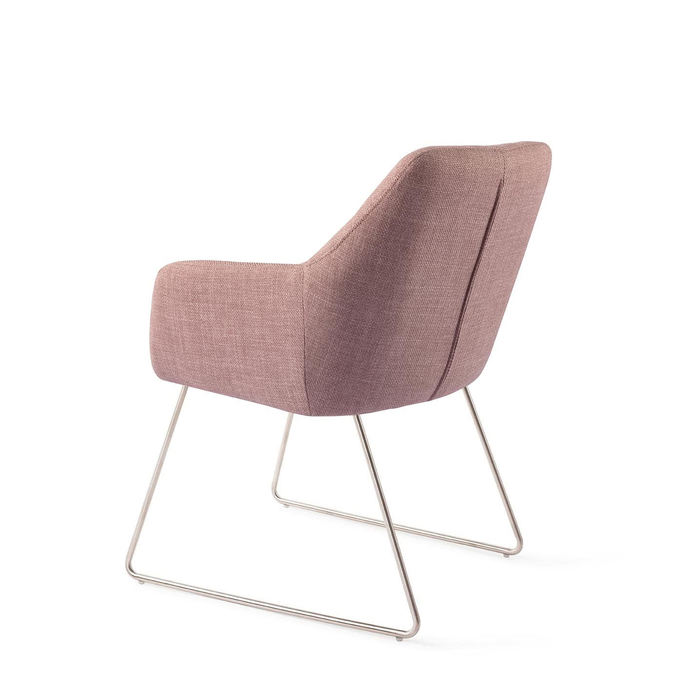Jesper Home Noto VIntage Rose Eetkamerstoel - Slide Steel - KwaliteitWonen.nl