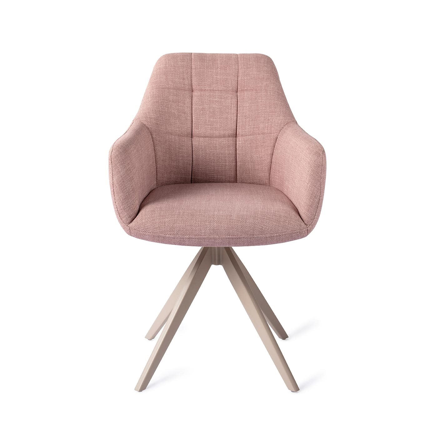 Jesper Home Noto VIntage Rose Eetkamerstoel - Turn Beige - KwaliteitWonen.nl