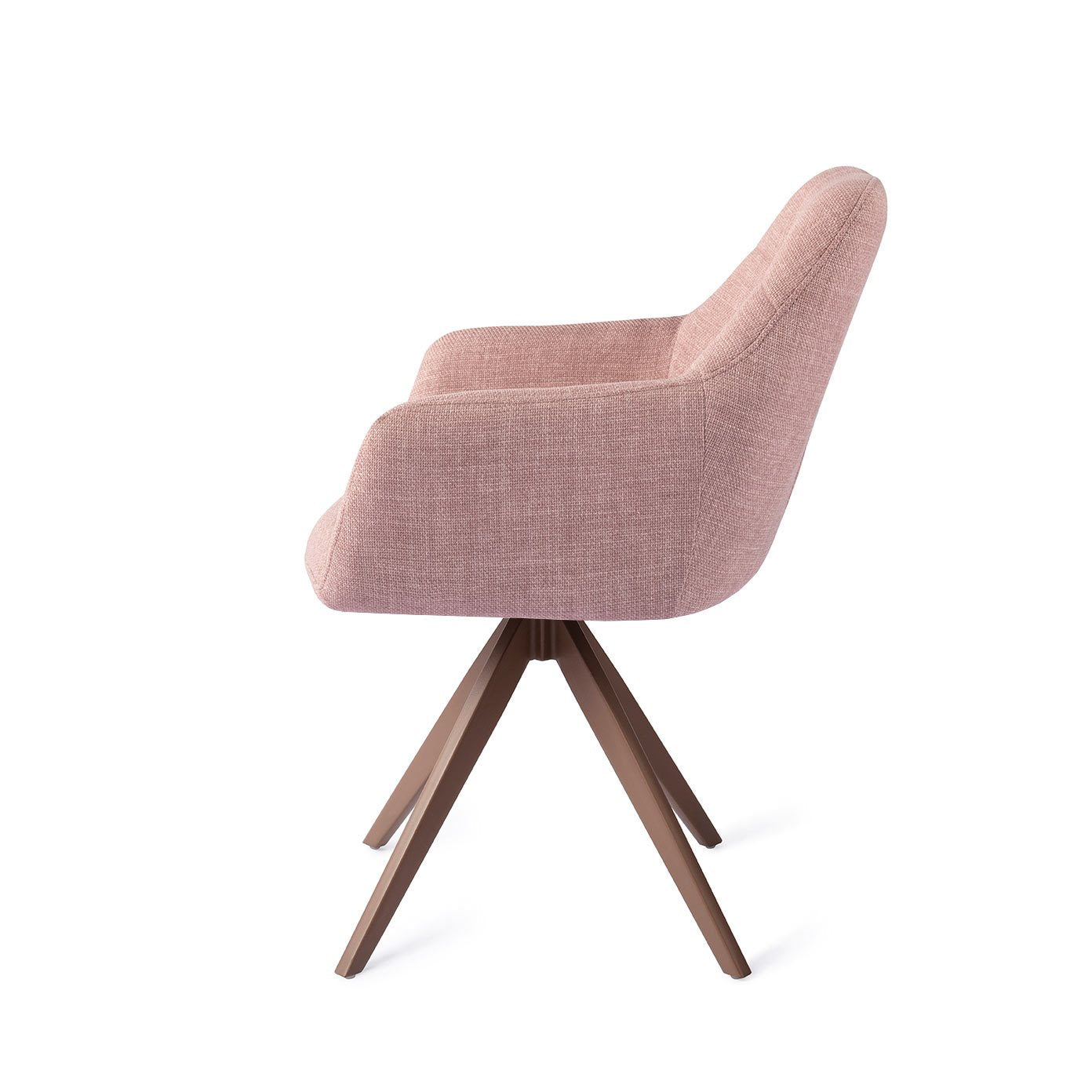 Jesper Home Noto VIntage Rose Eetkamerstoel - Turn Brown - KwaliteitWonen.nl
