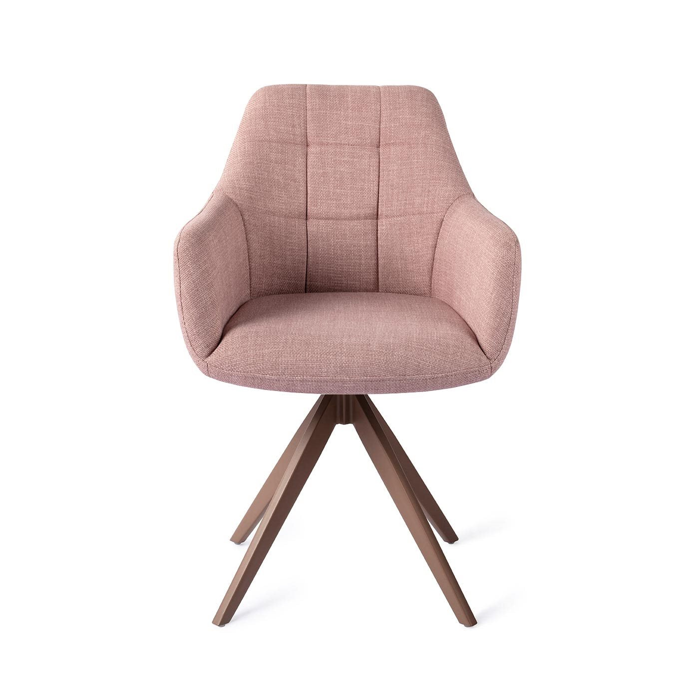 Jesper Home Noto VIntage Rose Eetkamerstoel - Turn Brown - KwaliteitWonen.nl