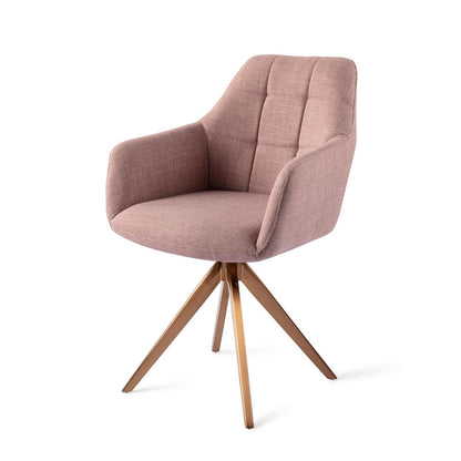 Jesper Home Noto VIntage Rose Eetkamerstoel - Turn Rose - KwaliteitWonen.nl