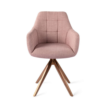 Jesper Home Noto VIntage Rose Eetkamerstoel - Turn Rose - KwaliteitWonen.nl