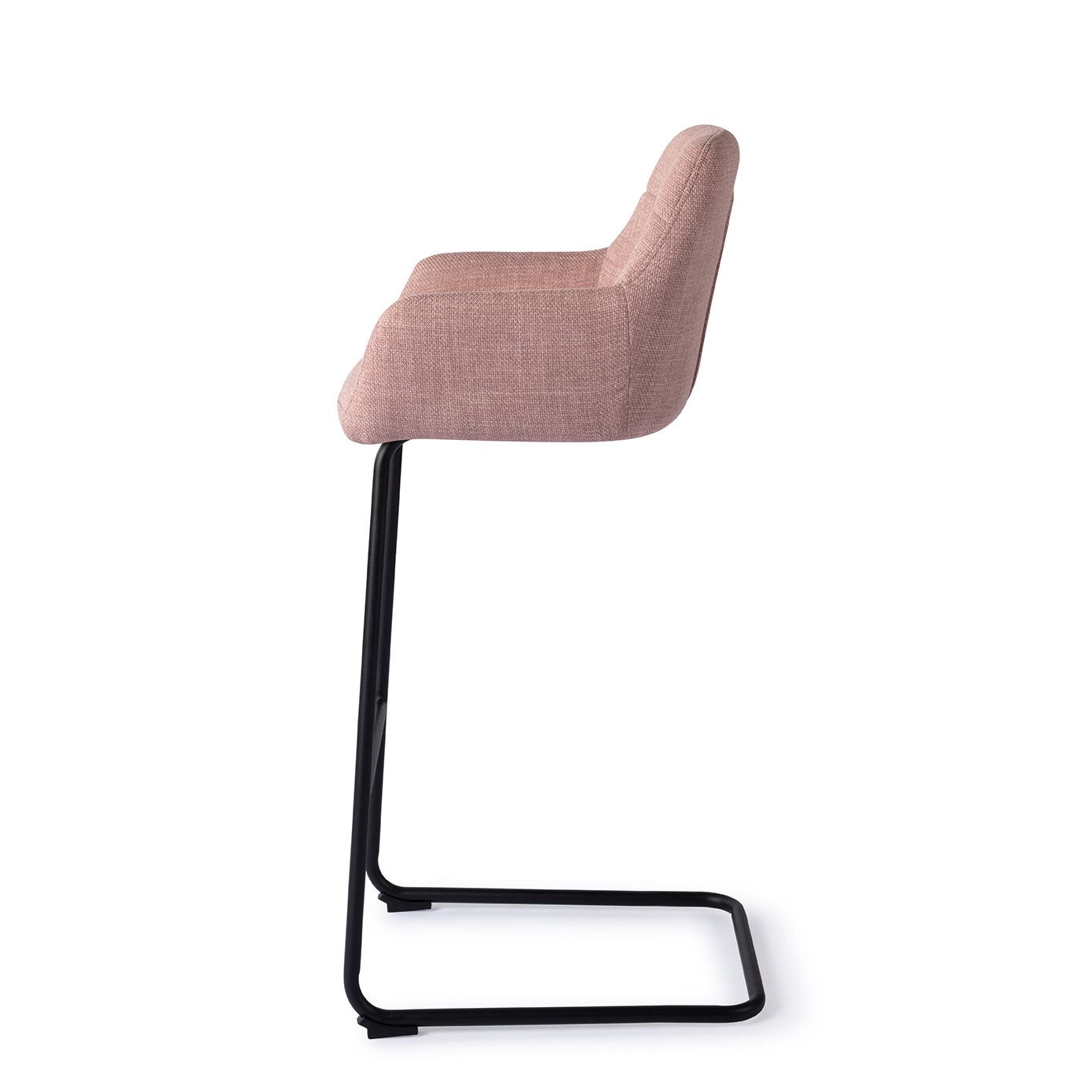 Jesper Home Noto Vintage Rose Barkruk - Arch Black (H) - KwaliteitWonen.nl