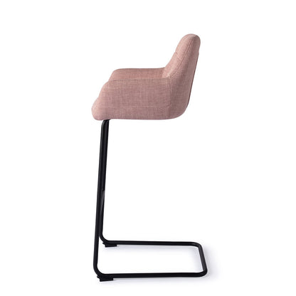 Jesper Home Noto Vintage Rose Barkruk - Arch Black (H) - KwaliteitWonen.nl