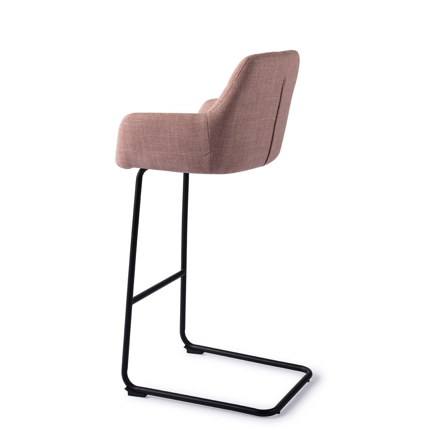 Jesper Home Noto Vintage Rose Barkruk - Arch Black (H) - KwaliteitWonen.nl