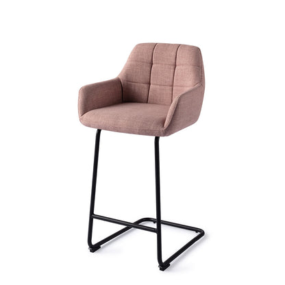Jesper Home Noto Vintage Rose Barkruk - Arch Black (L) - KwaliteitWonen.nl