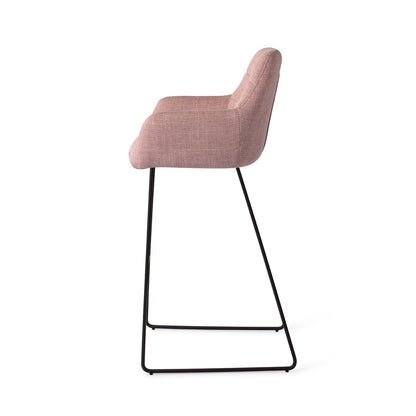 Jesper Home Noto Vintage Rose Barkruk - Slide Black (H) - KwaliteitWonen.nl