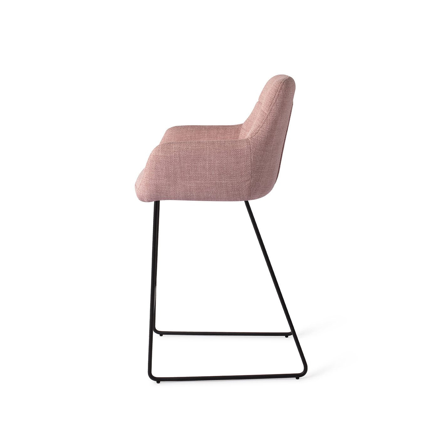 Jesper Home Noto Vintage Rose Barkruk - Slide Black (L) - KwaliteitWonen.nl