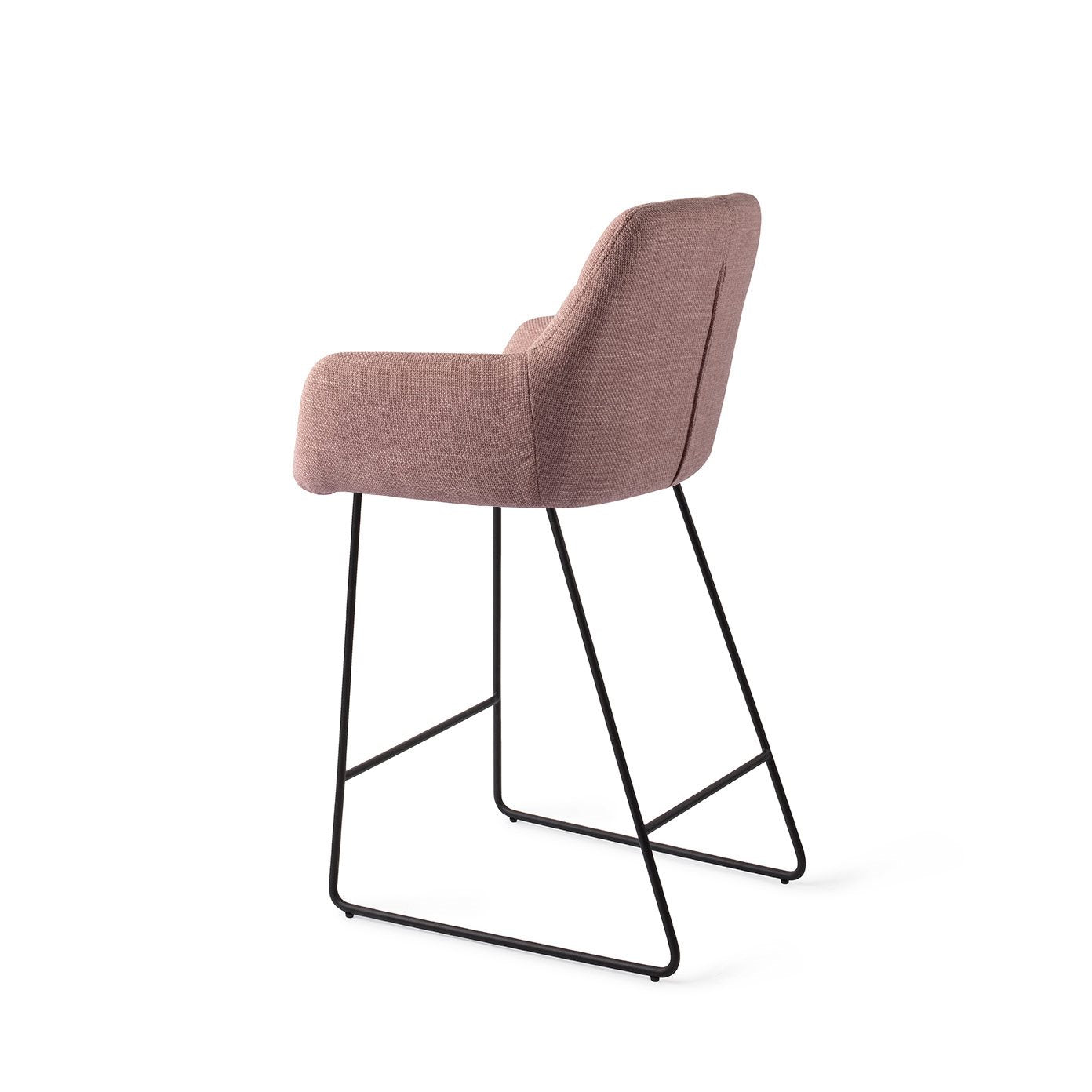 Jesper Home Noto Vintage Rose Barkruk - Slide Black (L) - KwaliteitWonen.nl
