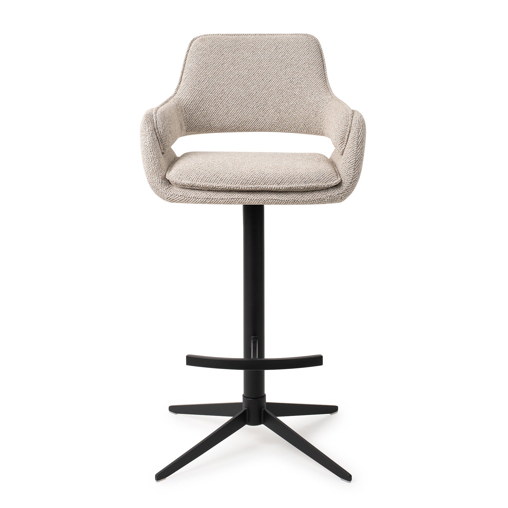 Jesper Home Oketo Beige Haze Barkruk (H)-Kwaliteitwonen.nl