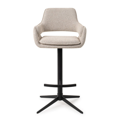 Jesper Home Oketo Beige Haze Barkruk (H)-Kwaliteitwonen.nl